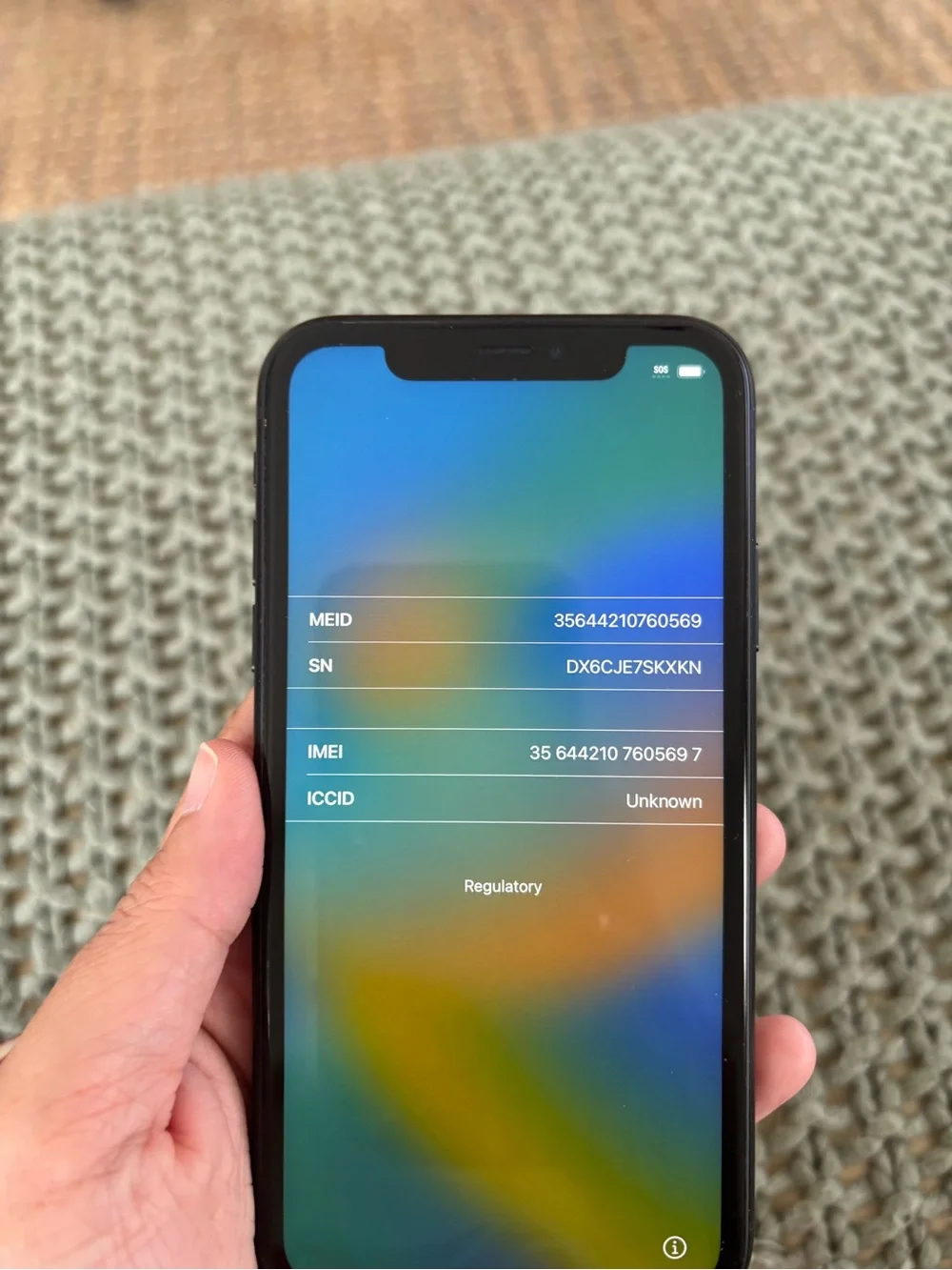 iPhone XR 64GB black AT&T with charger cable